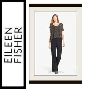 Eileen Fisher Top Gorgeous Brown Gold Sparkle Sz XS can go up to XL NEW NWT $238